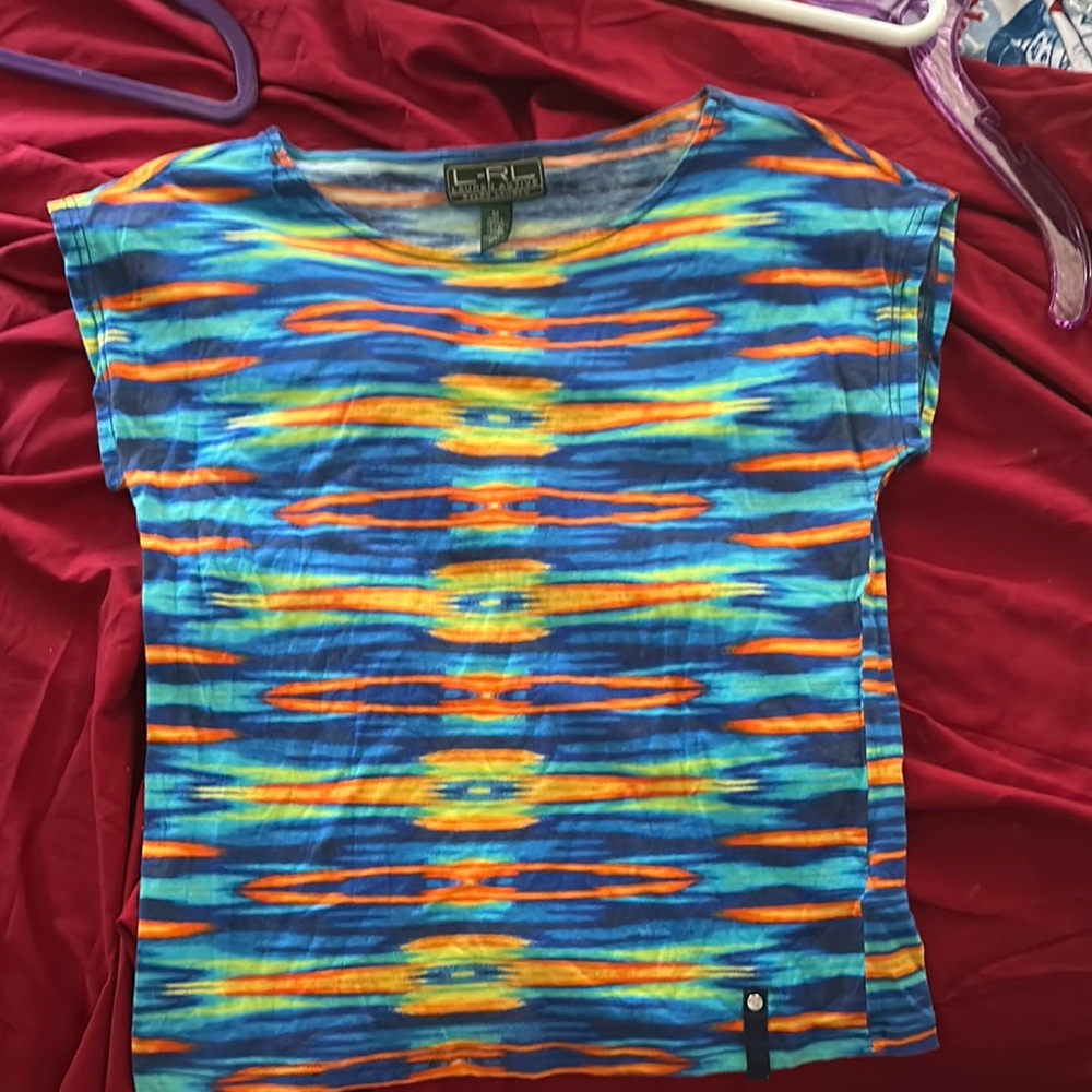 Lauren Ralph Lauren Active Vibrant Multicolor Medium T-Shirt